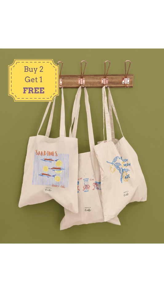 The Vacay Tote Set (Cotton Canvas)