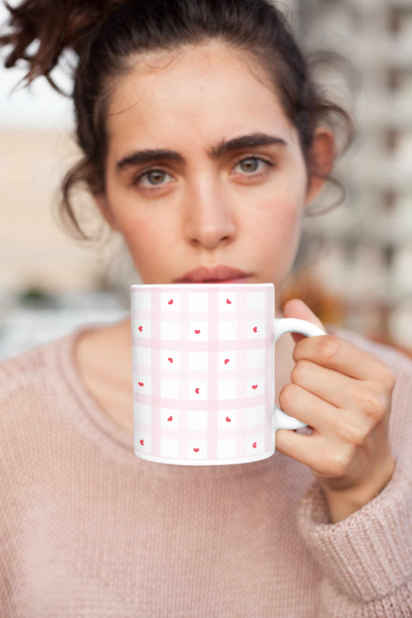 Set of Mugs, Tiny Hearts, Ceramic 330ml