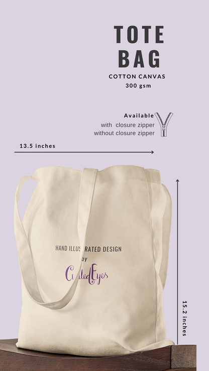 My Santas Dog Christmas Tote Bag (Cotton canvas)