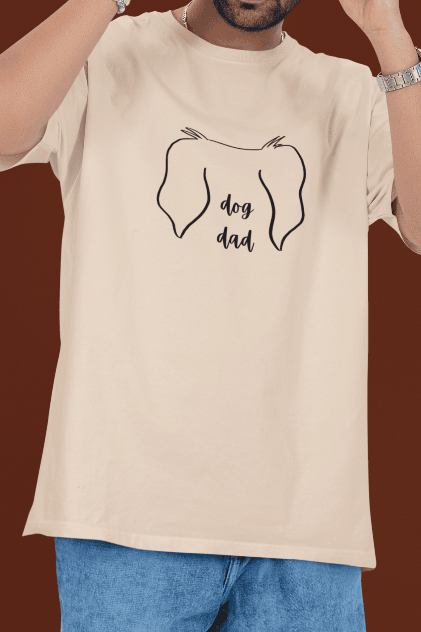 Dog Dad : Oversized Luxe tee
