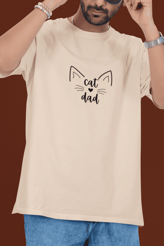 Cat Dad : Oversized Luxe tee