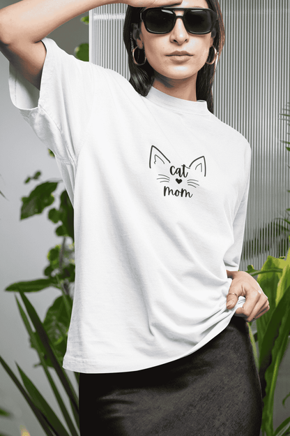Cat Mom : Oversized Luxe Tee (unisex)