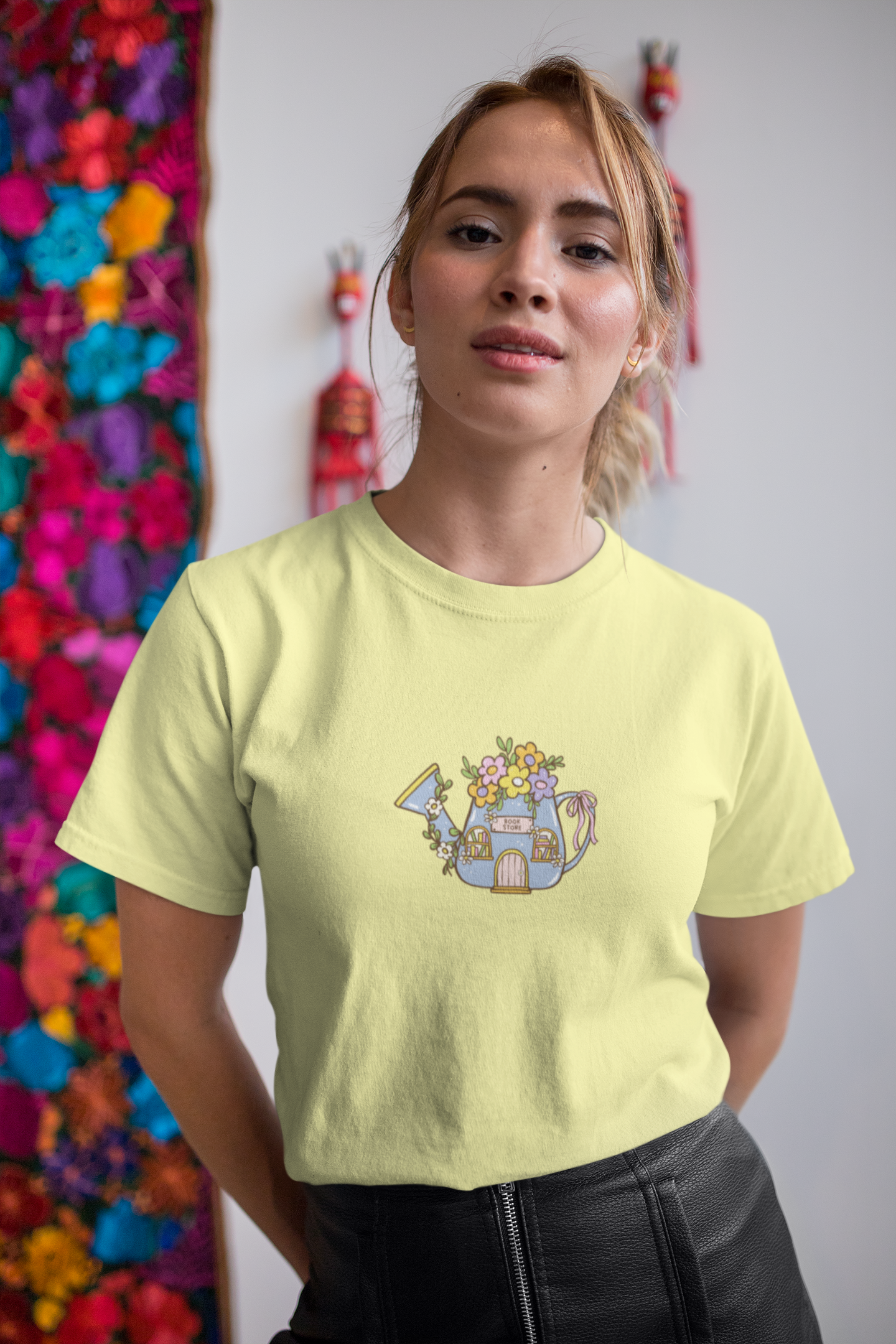Whimsy Book Store Cotton Tee (Cotton, Unisex)