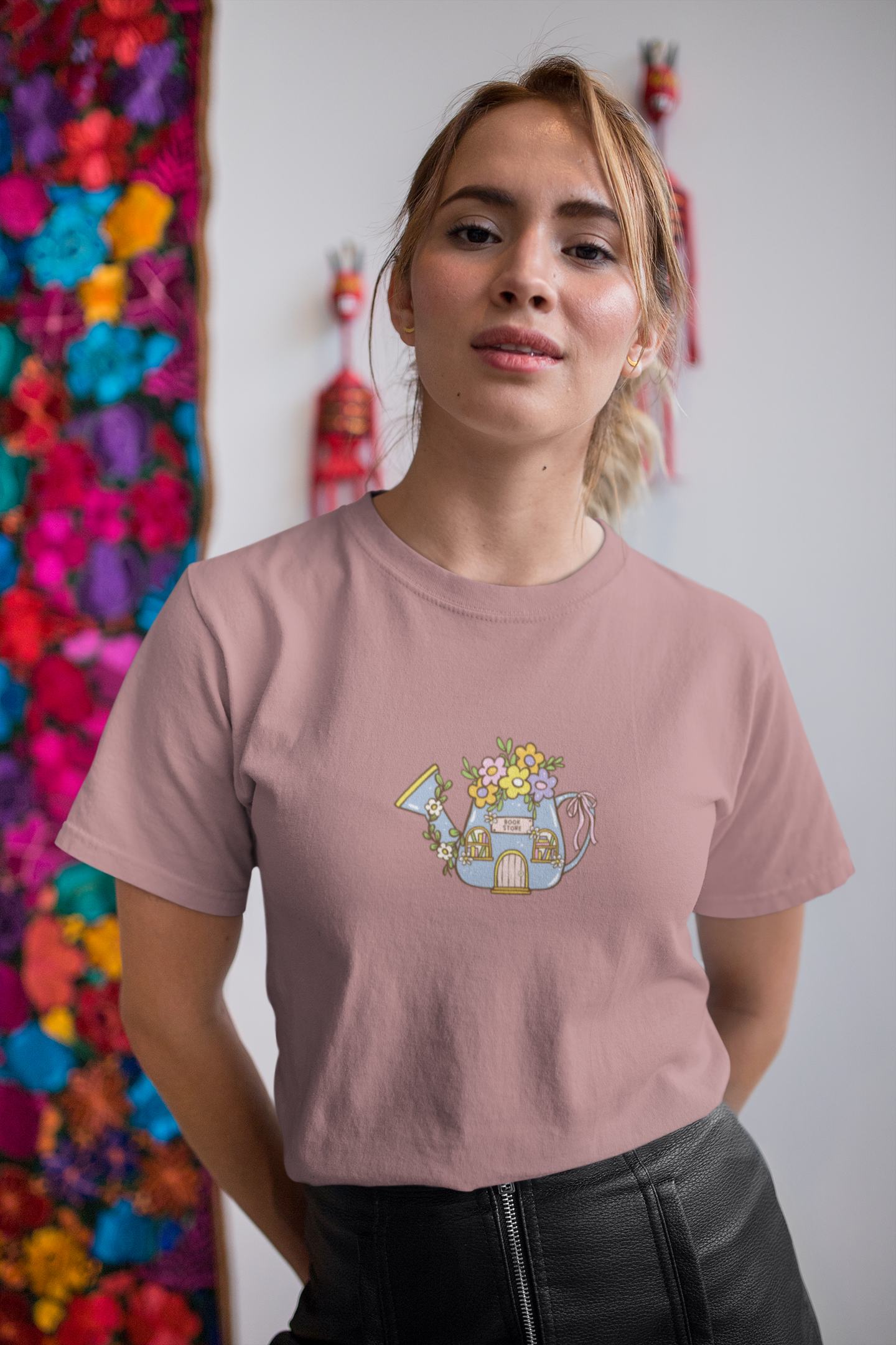 Whimsy Book Store Cotton Tee (Cotton, Unisex)