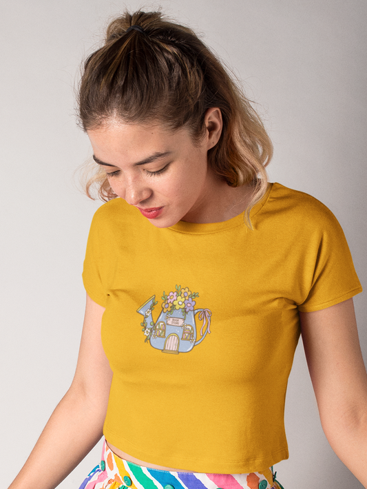 Whimsy Book Store Crop Top
