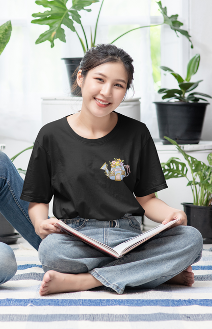 Whimsy Book Store Oversized Luxe Tee (Cotton, Unisex)