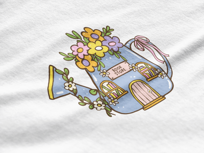 Whimsy Book Store Cotton Tee (Cotton, Unisex)
