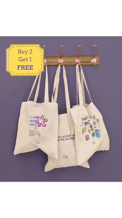 Witty Tote Set (Cotton Canvas)