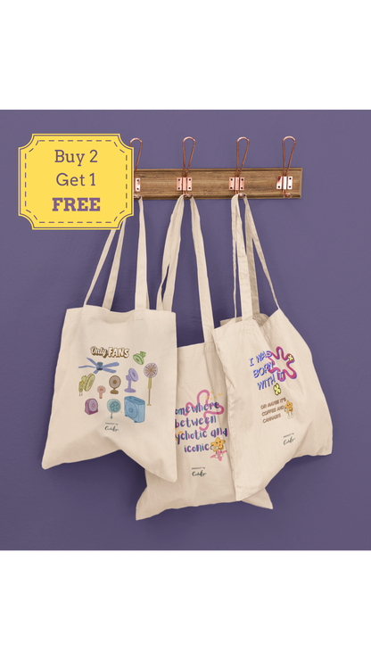 Witty Weekend Tote Set (Cotton Canvas)