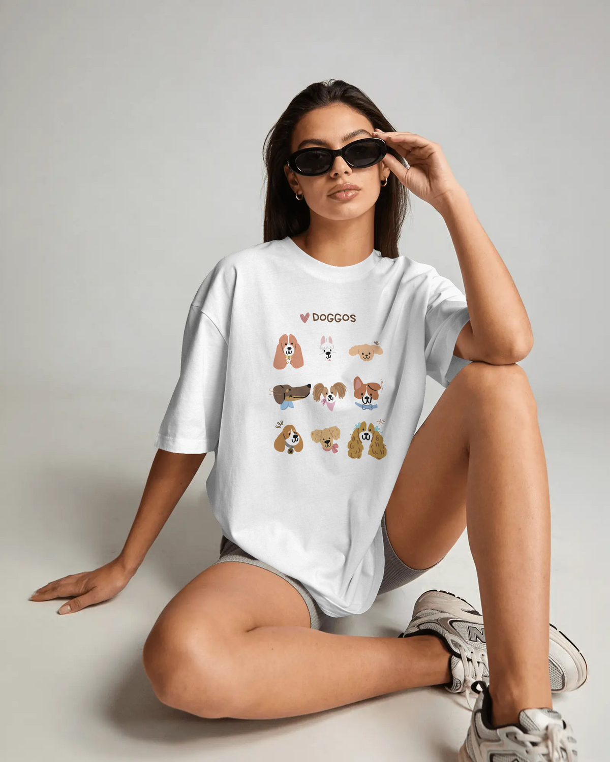 Love Doggos Oversized Tee (Unisex, Luxe Cotton)