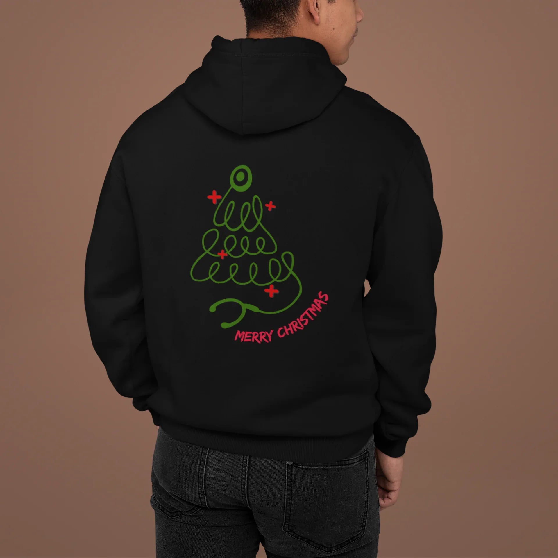 Doctor Christmas Tree Hoodie (Unisex, Cotton) - curledeyes
