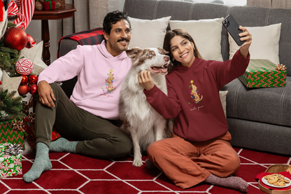 Santa Paws Dog Christmas Hoodie (Unisex, Cotton) - curledeyes