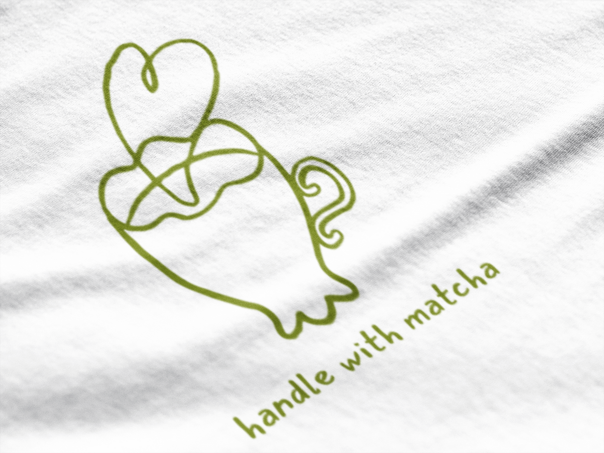 Handle with Matcha Oversized Tee (Unisex, Luxe Cotton)