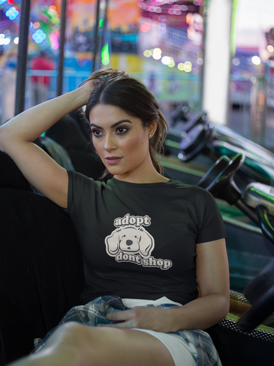 Adopt, Don't Shop Dog  Crop Top