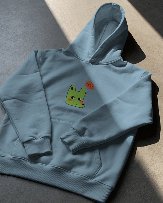 Hello Dog Hoodie (Unisex, Cotton)
