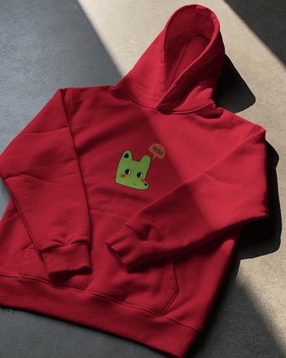 Hello Dog Hoodie (Unisex, Cotton)