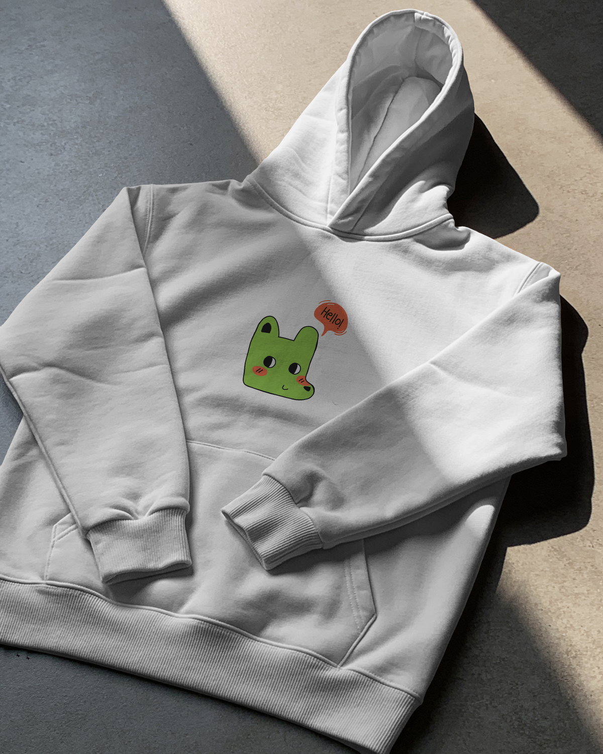Hello Dog Hoodie (Unisex, Cotton)