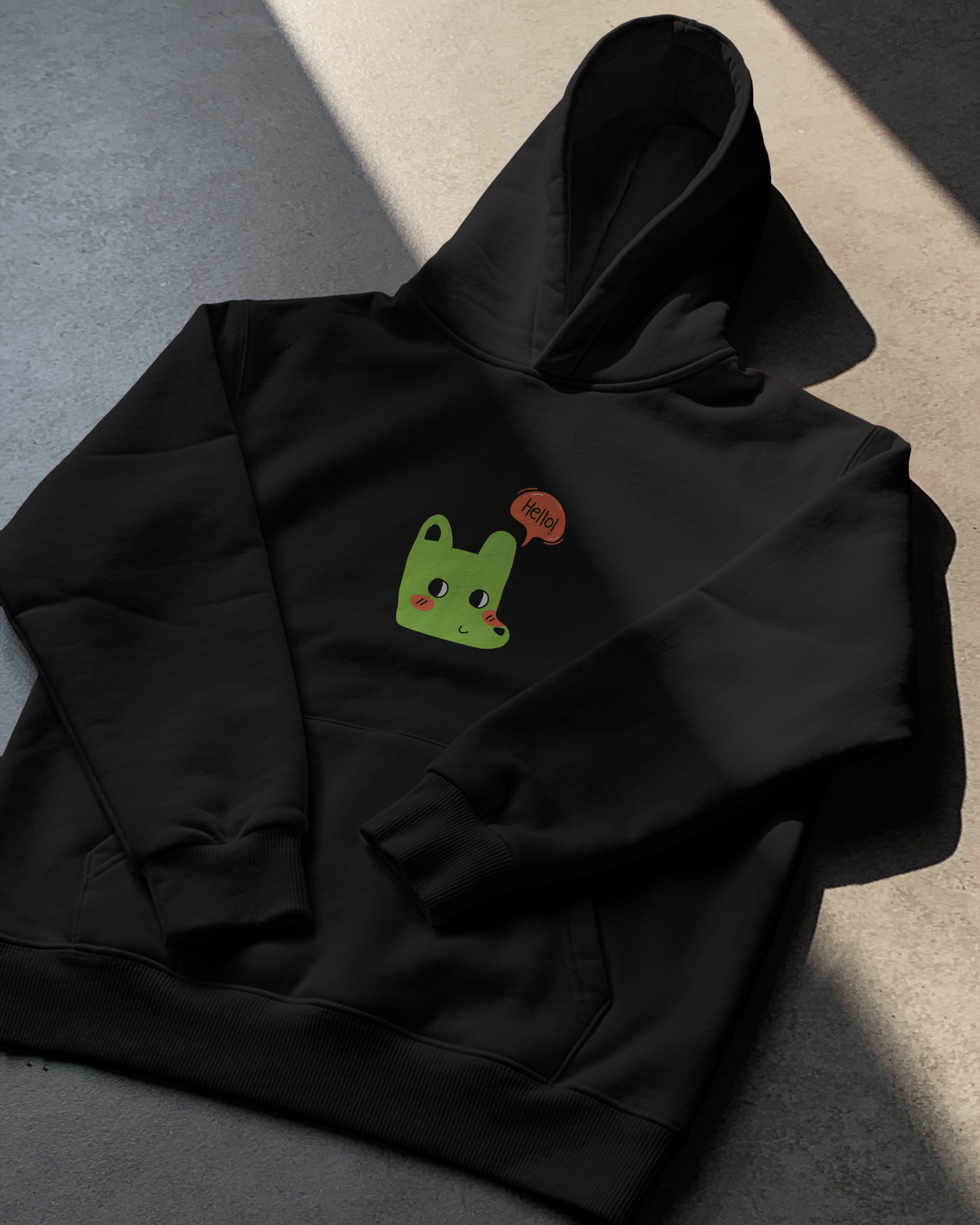 Hello Dog Hoodie (Unisex, Cotton)