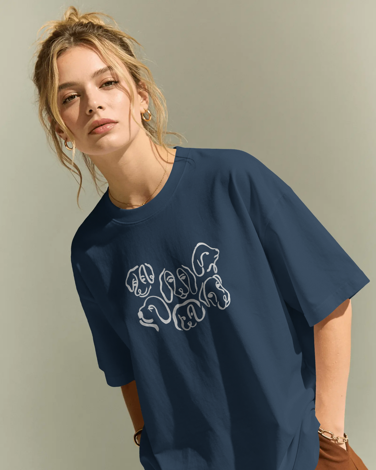 Doggos Tee (Unisex-Oversized, Cotton)
