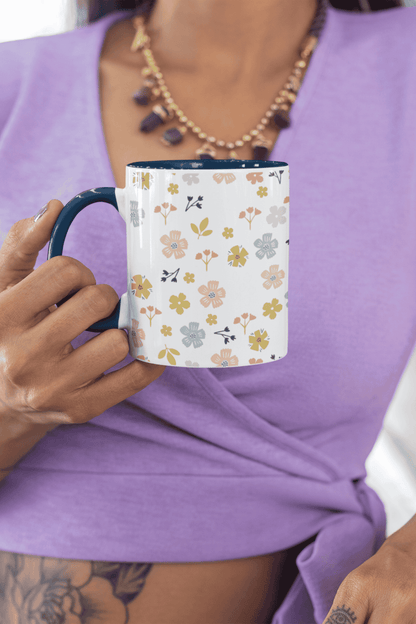 Flowers illustrated : Ceramic Mug (300ml)