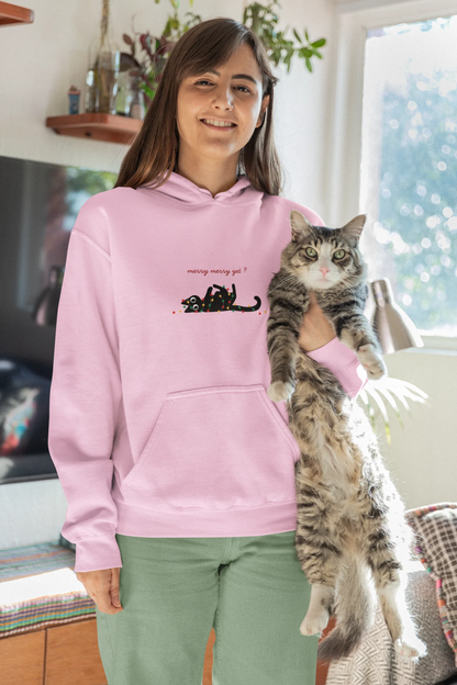 Merry yet? Cat Christmas Sweatshirt (Unisex, Cotton) - curledeyes