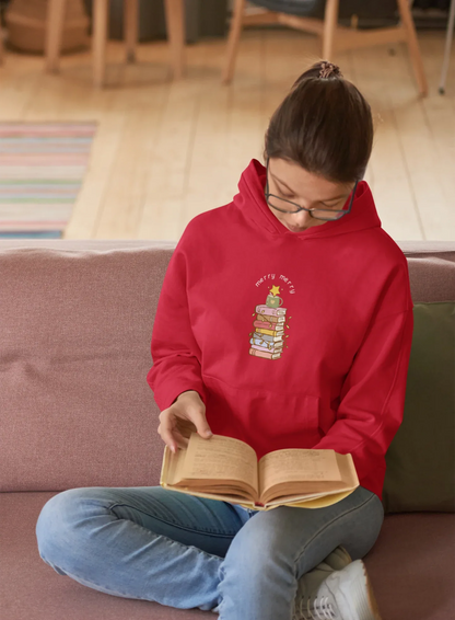 Books Merry Christmas Tree Hoodie (Unisex, Cotton) - curledeyes