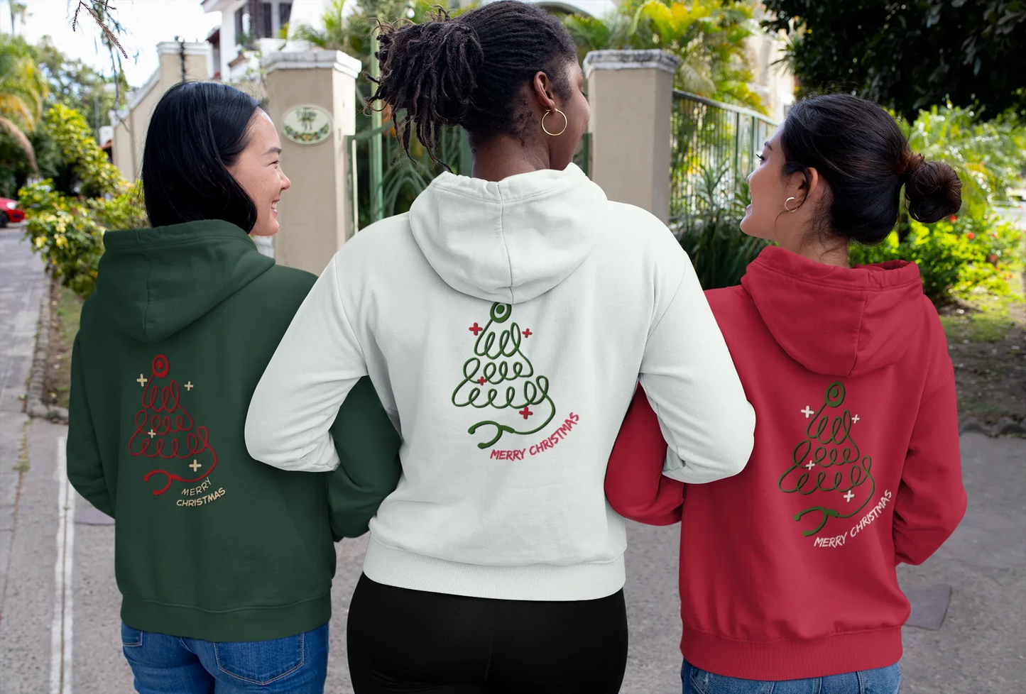 Doctor Christmas Tree Hoodie (Unisex, Cotton) - curledeyes