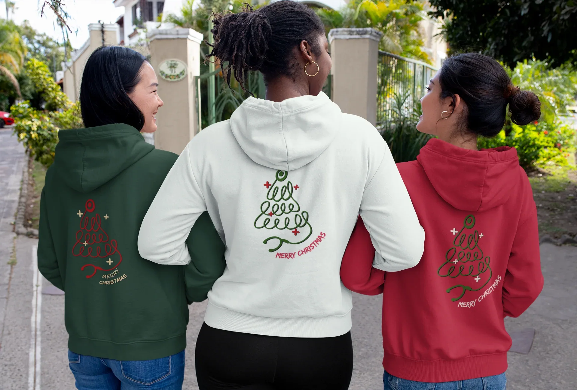 Doctor Christmas Tree Hoodie (Unisex, Cotton) - curledeyes