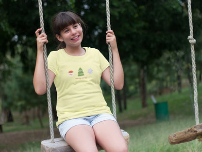 Merry Merry Kids Christmas T-shirt (Unisex, Cotton) - curledeyes