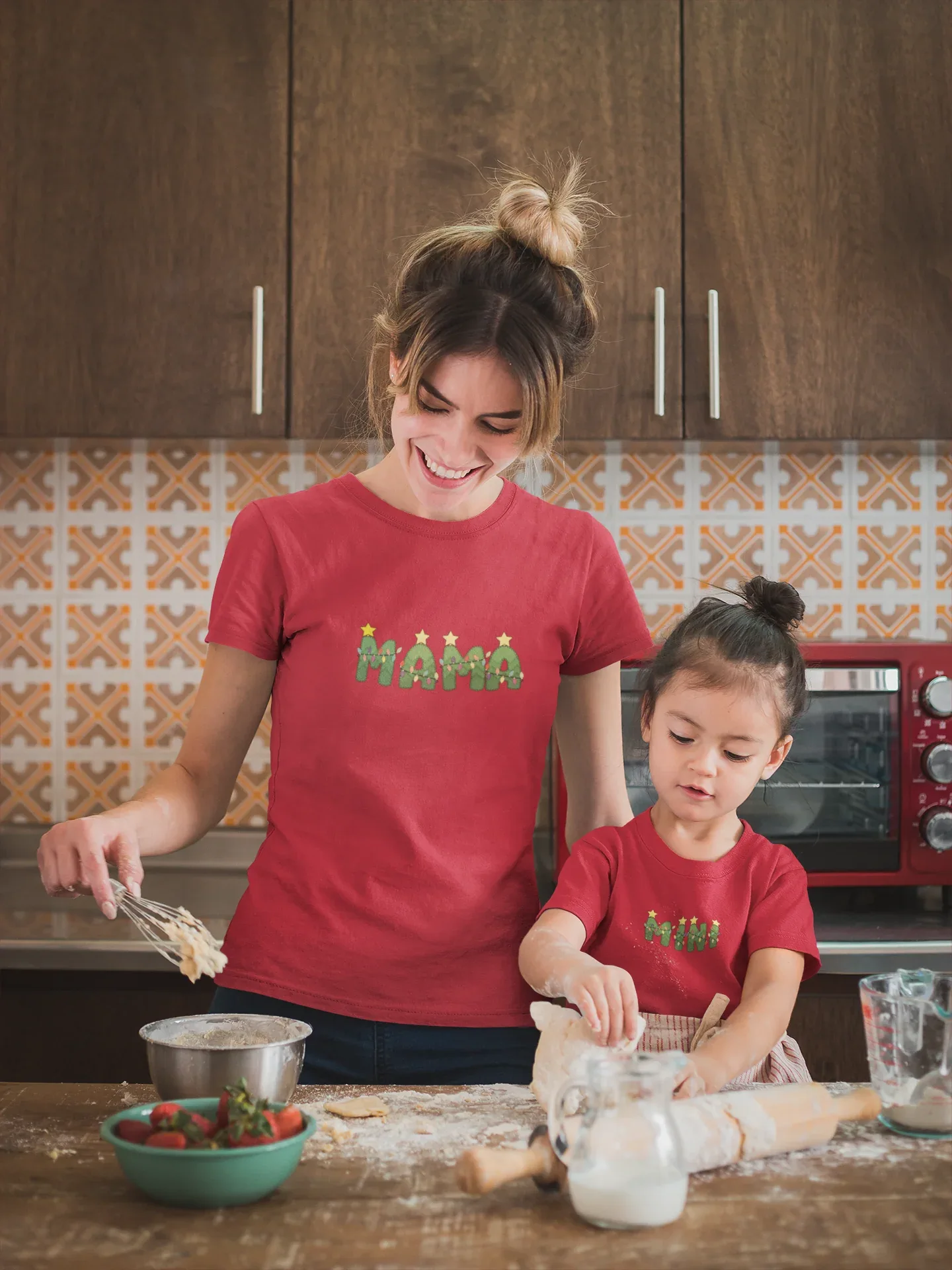 Mama & Kid and Dada & Kid Christmas (Cotton) - curledeyes