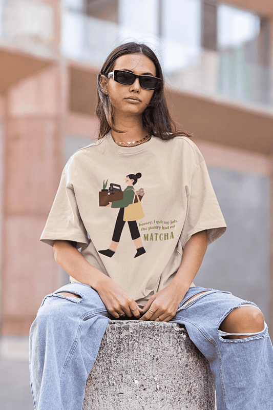 Honey I quit my job : Oversized Luxe Tee (Unisex)