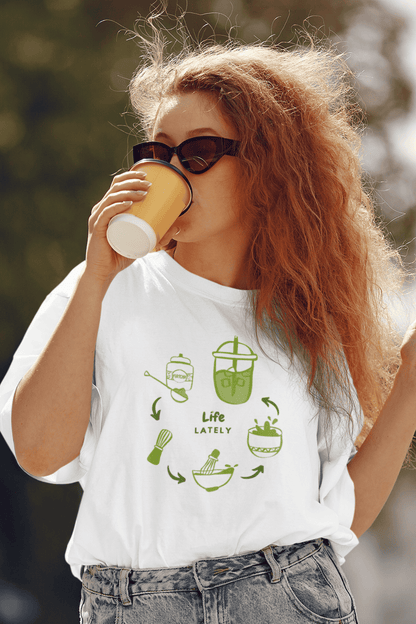 Life Lately - Matcha : Oversized Luxe Tee (Unisex)