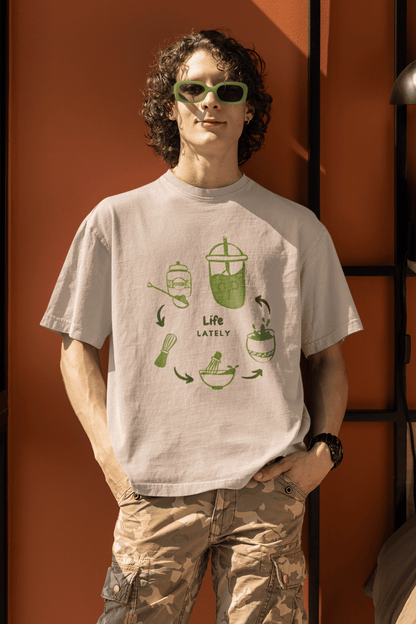 Life Lately - Matcha : Oversized Luxe Tee (Unisex)