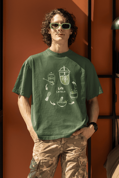 Life Lately - Matcha : Oversized Luxe Tee (Unisex)