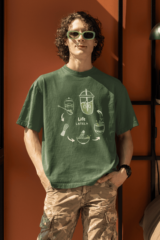 Life Lately - Matcha : Oversized Luxe Tee (Unisex)