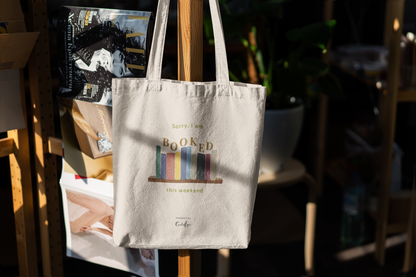 Booked for the Weekend Tote Bag (Cotton Canvas, 300gsm)