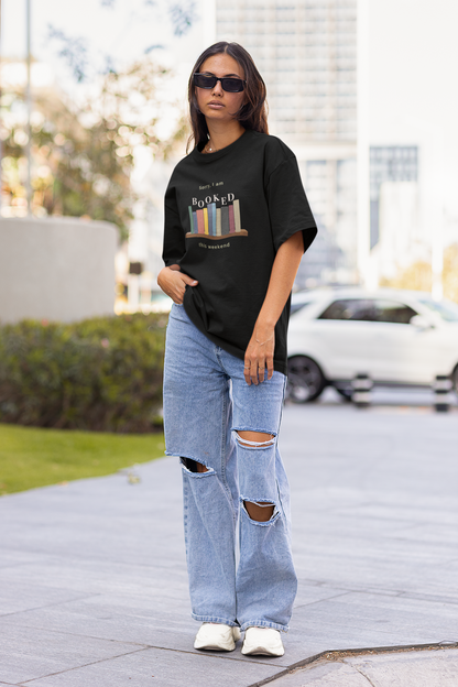 Booked for the Weekend Oversized Luxe Tee (Cotton, Unisex)