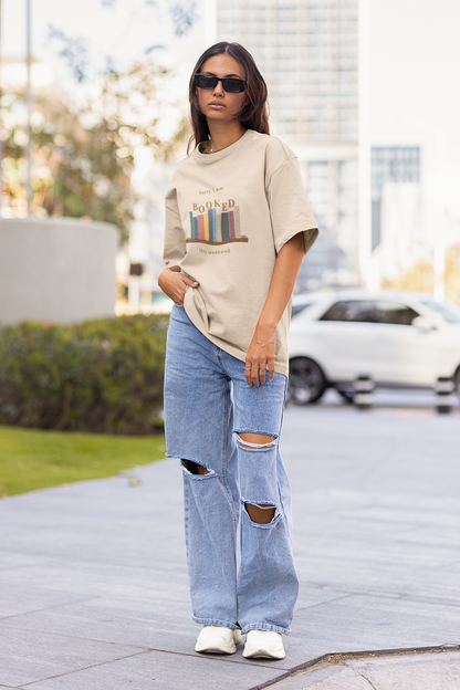 Booked for the Weekend Oversized Luxe Tee (Cotton, Unisex)