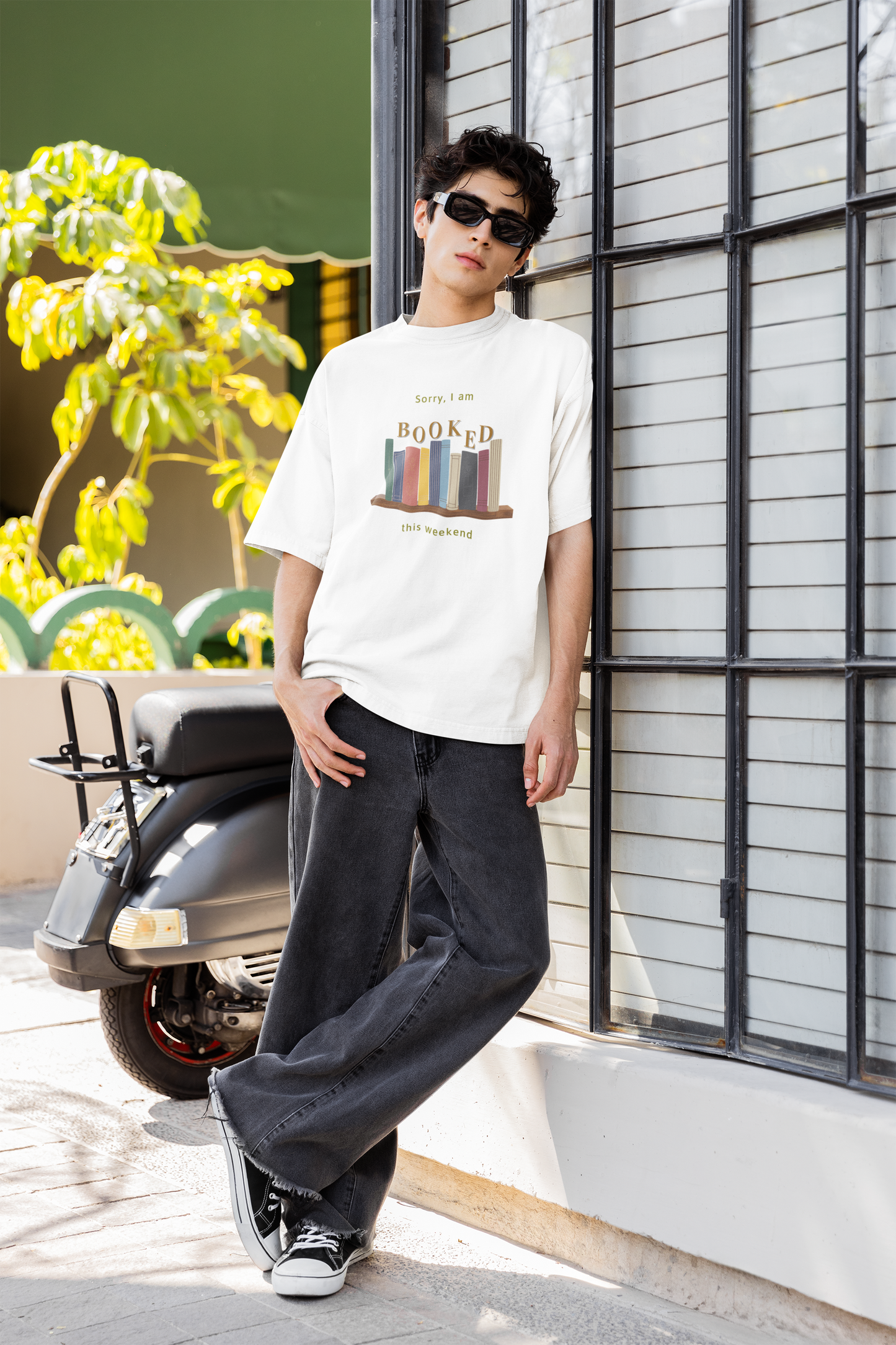 Booked for the Weekend Oversized Luxe Tee (Cotton, Unisex)