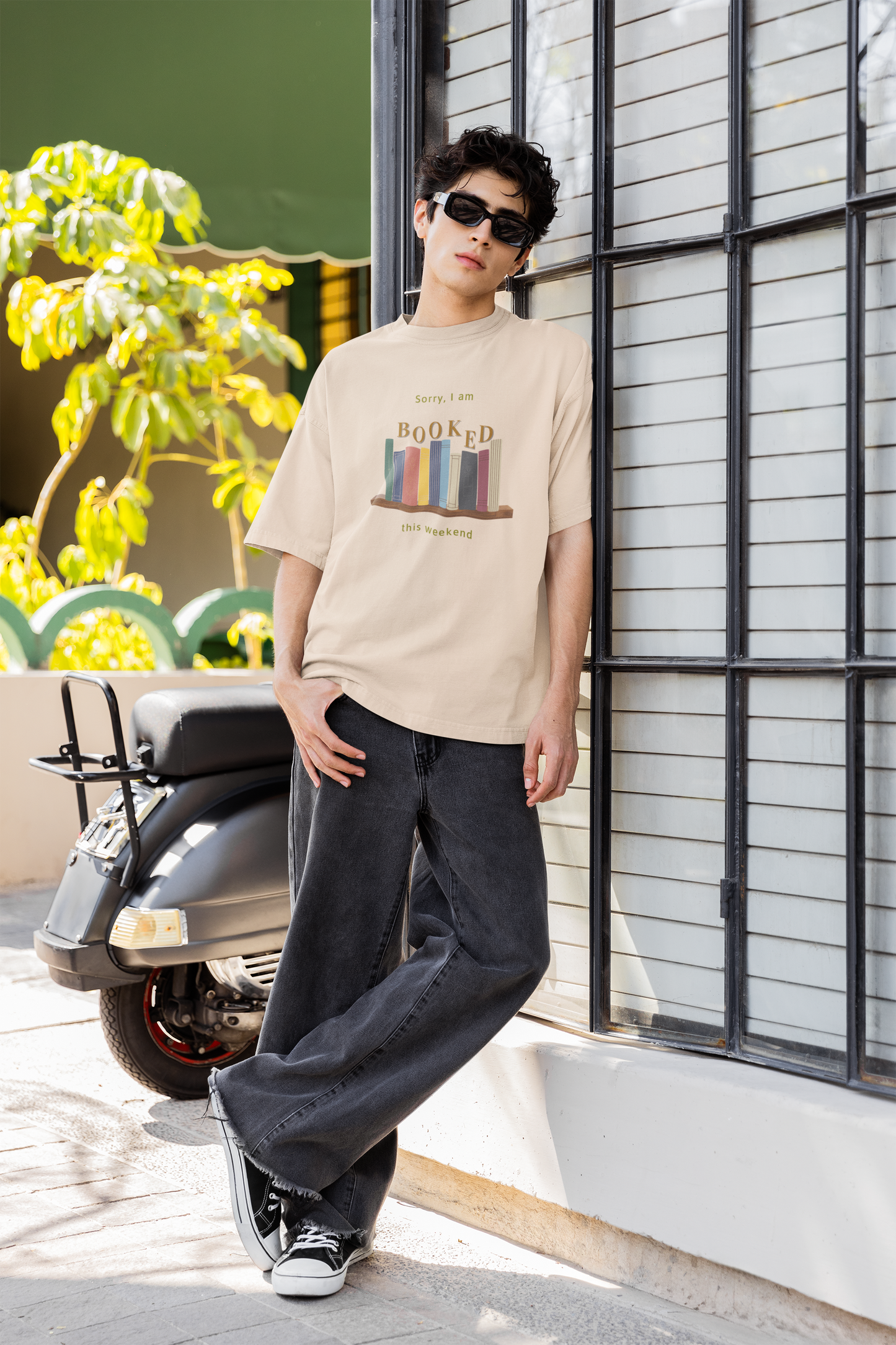 Booked for the Weekend Oversized Luxe Tee (Cotton, Unisex)