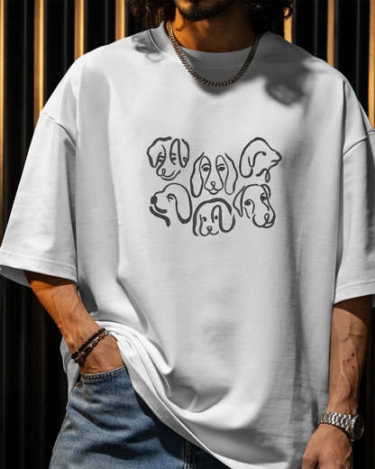Doggos Tee (Unisex-Oversized, Cotton)