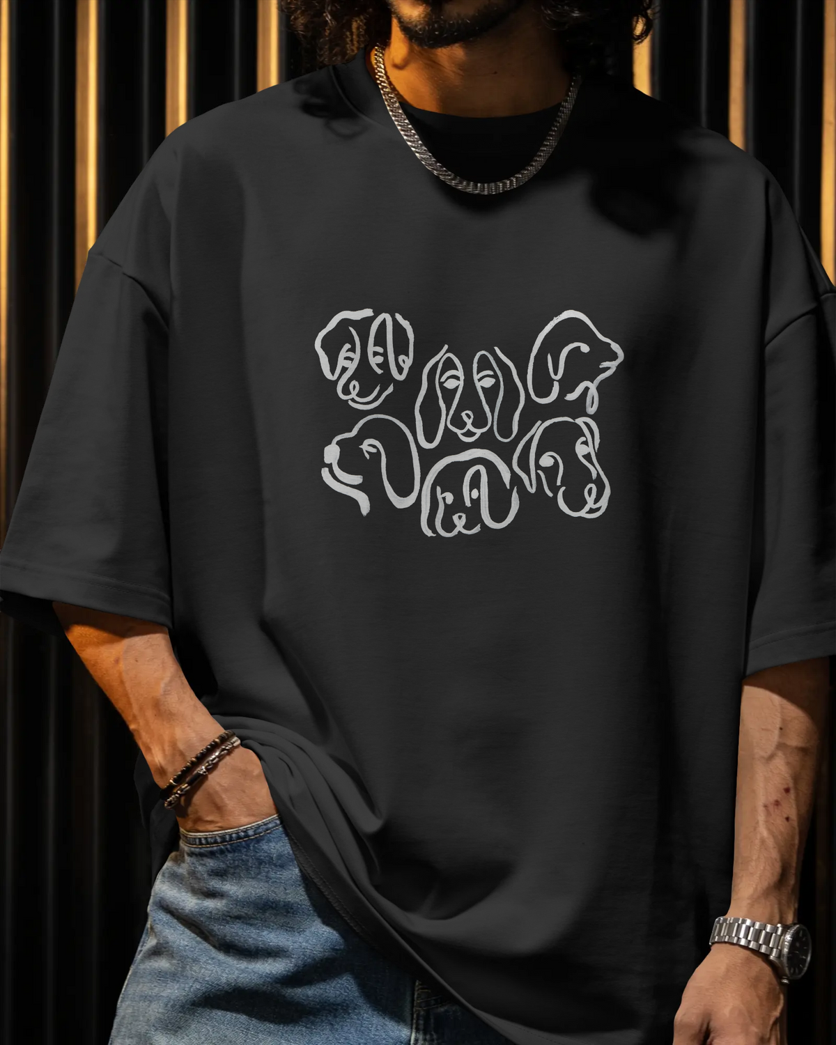 Doggos Tee (Unisex-Oversized, Cotton)