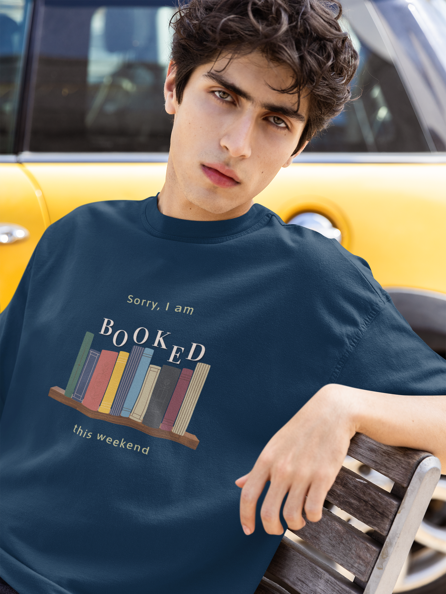 Booked for the Weekend Oversized Luxe Tee (Cotton, Unisex)