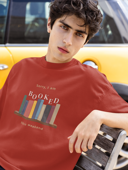 Booked for the Weekend Oversized Luxe Tee (Cotton, Unisex)