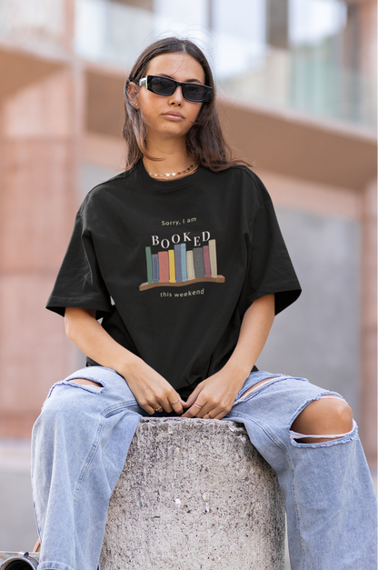 Booked for the Weekend Oversized Luxe Tee (Cotton, Unisex)