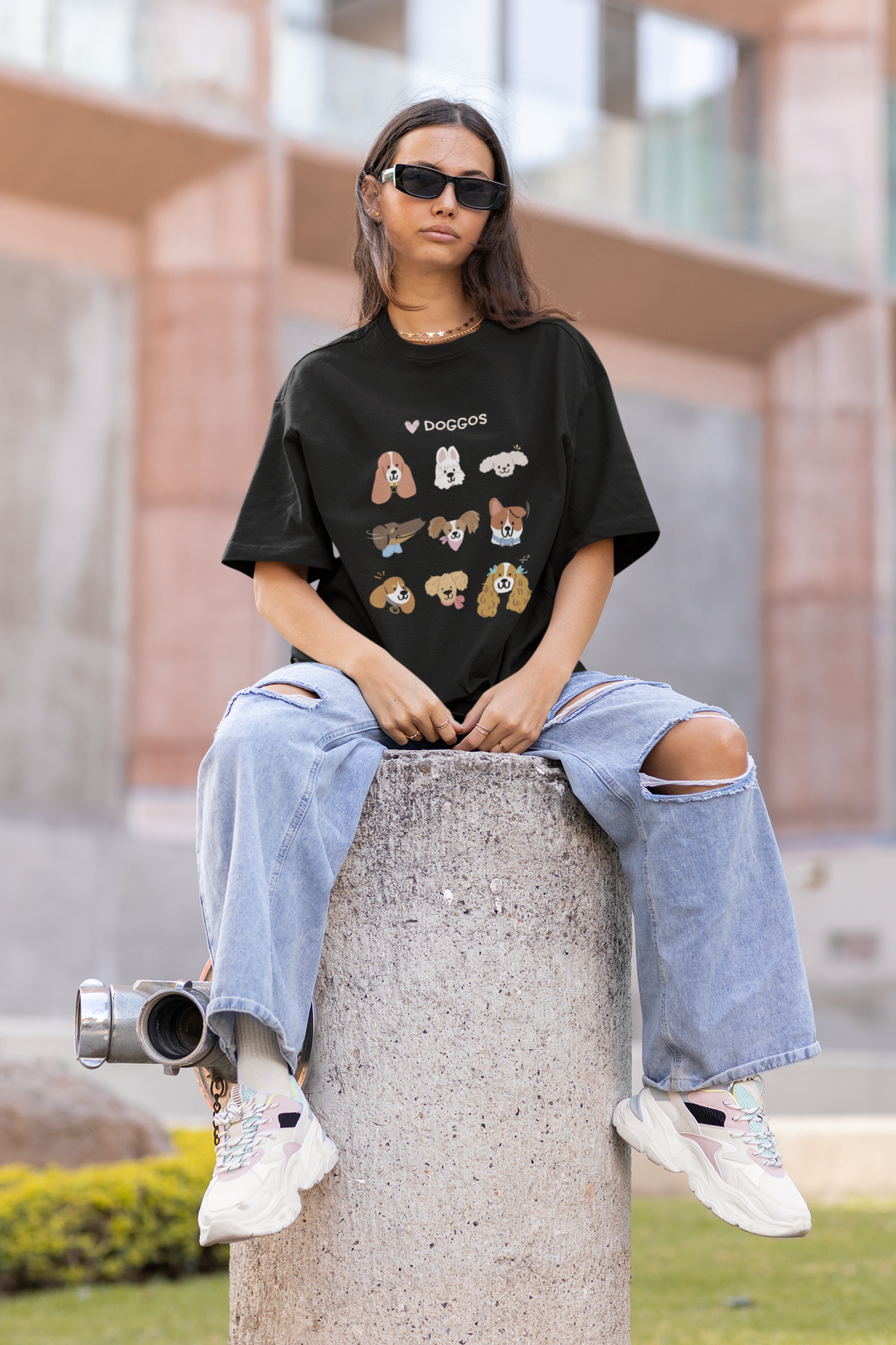 Love Doggos Oversized Tee (Unisex, Luxe Cotton)