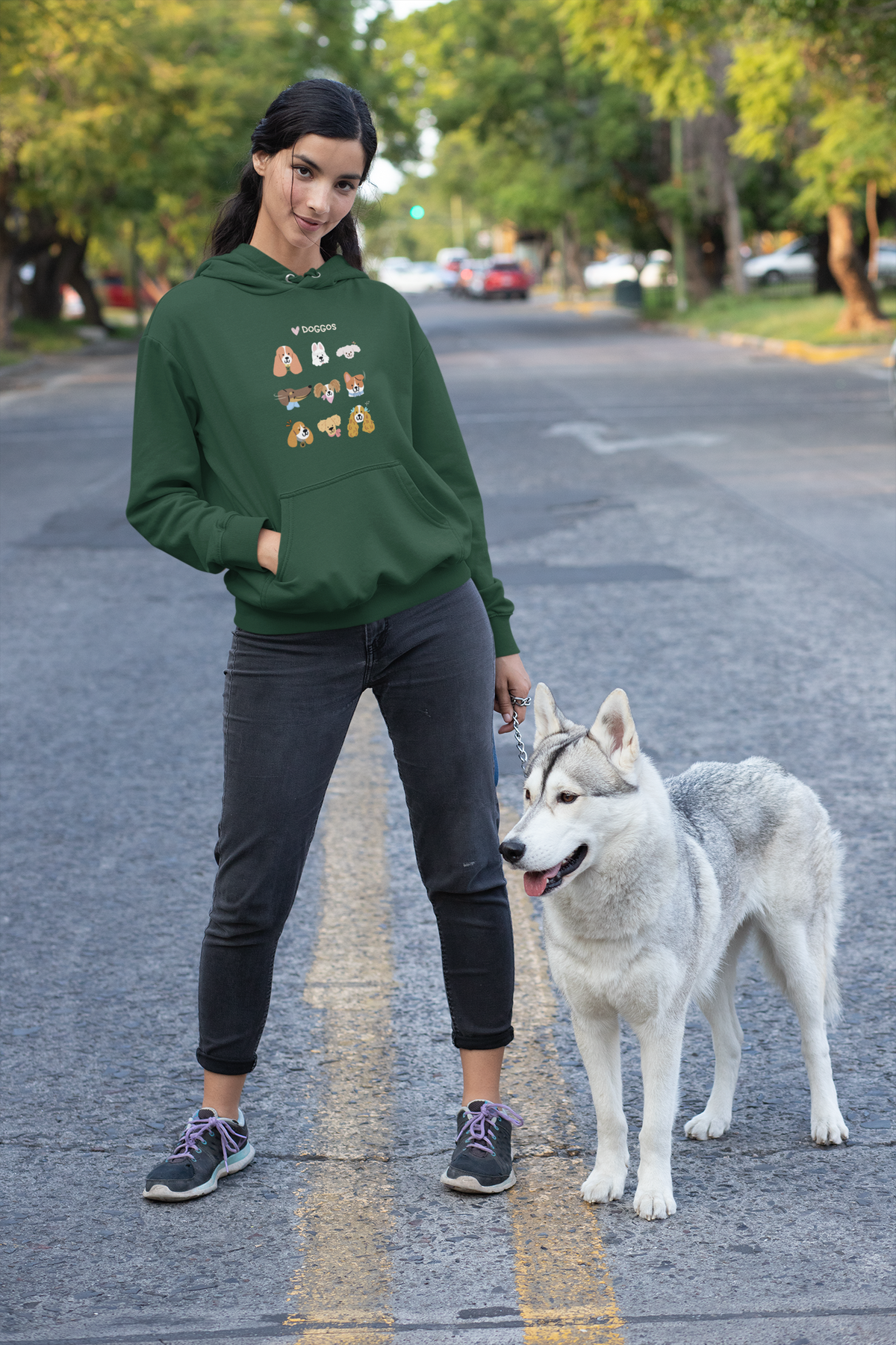 Love Doggos Hoodie (Unisex fit, Cotton)