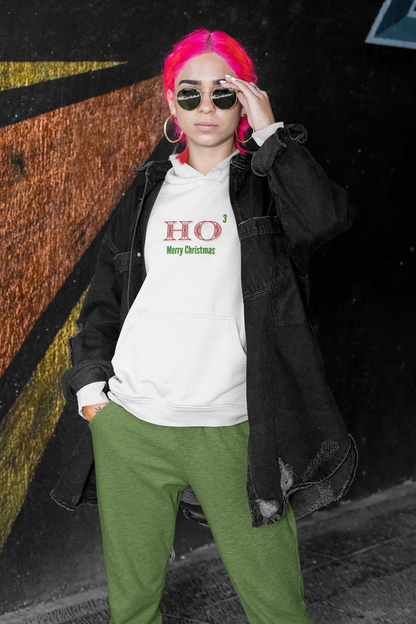 HO 3 Christmas Hoodie (Unisex, Cotton) - curledeyes